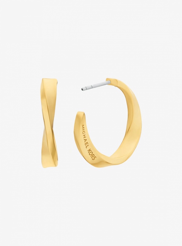 Michael Kors Twist Hoop Earrings