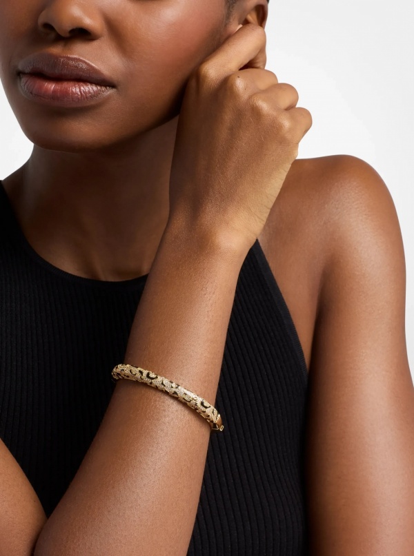 Michael Kors Pavé Leopard Bangle