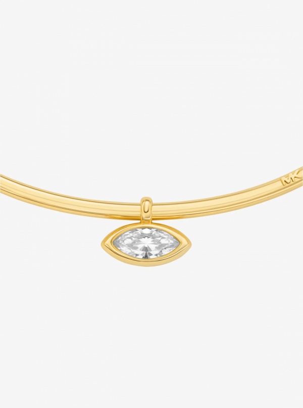 Michael Kors Marquise Cut Cubic Zirconia Collar Necklace