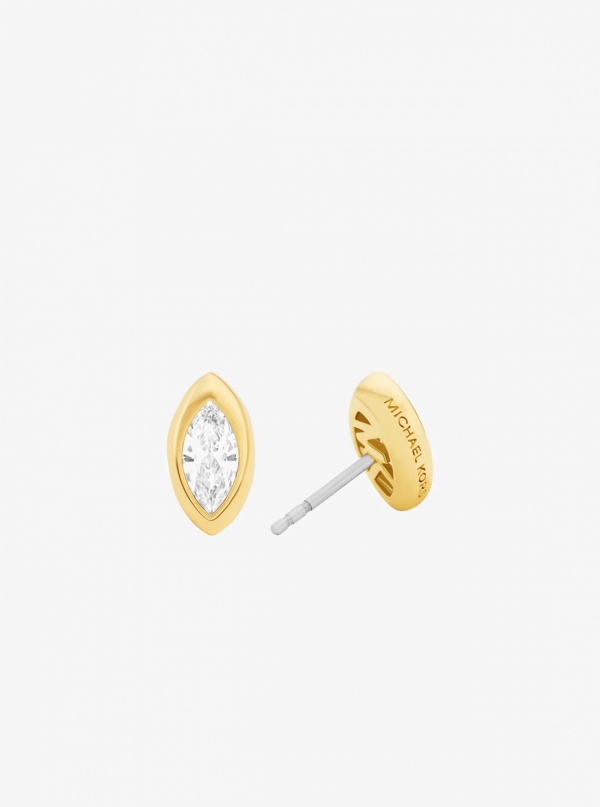 Michael Kors Marquise Cut Cubic Zirconia Stud Earrings