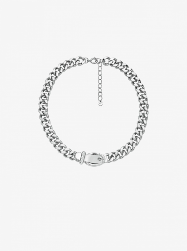 Michael Kors Buckle Chain-Link Necklace