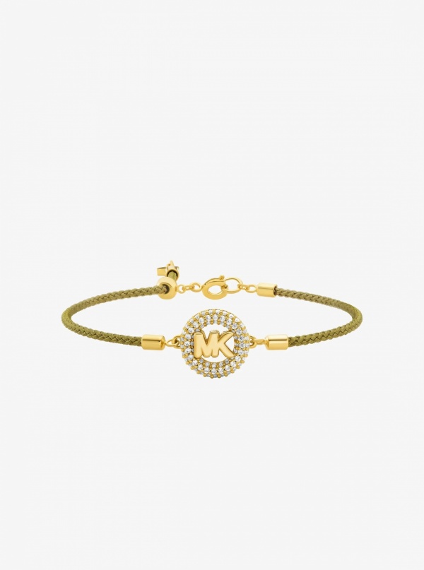 Michael Kors Pavé MK Pop Charm Cord Slider Bracelet