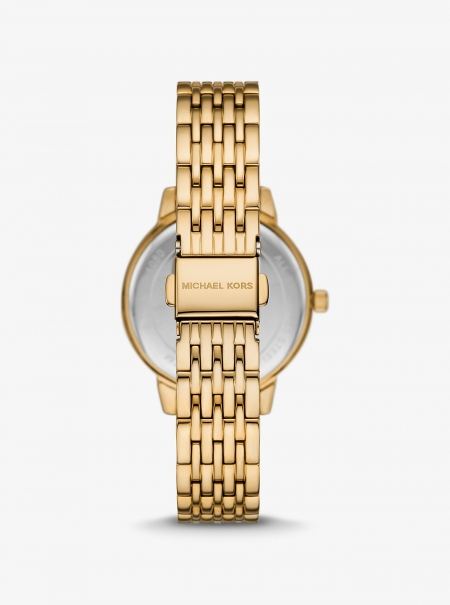Michael Kors Melissa Pavé Gold-Tone Watch