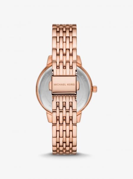 Michael Kors Melissa Pavé Rose Gold-Tone Watch