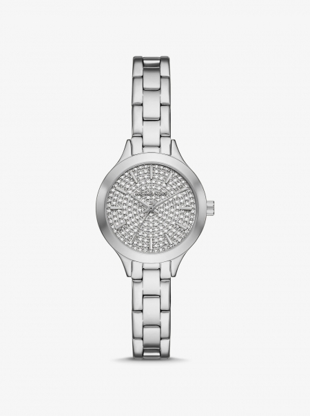 Michael Kors Petite Aspyn Pavé Silver-Tone Watch