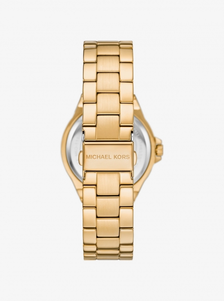 Michael Kors Lennox Pavé Gold-Tone Watch