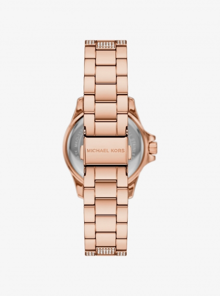 Michael Kors Mini Everest Pavé Rose Gold-Tone Watch