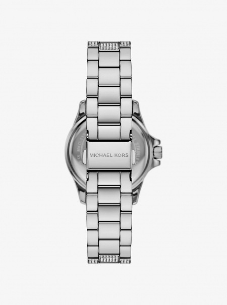 Michael Kors Mini Everest Pavé Silver-Tone Watch
