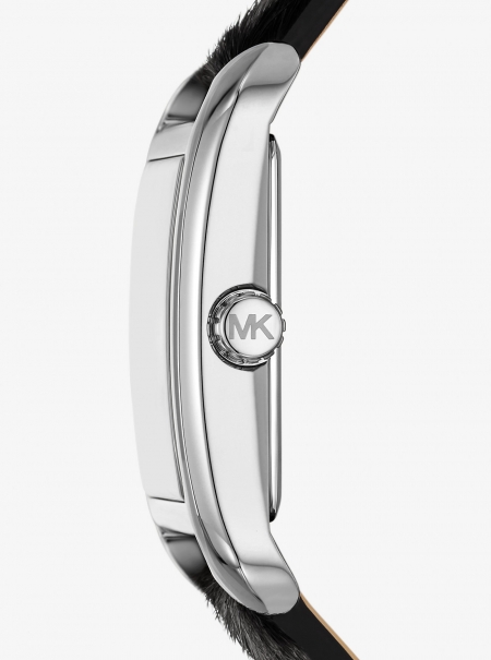 Michael Kors Monroe Leopard Print Calf Hair Watch