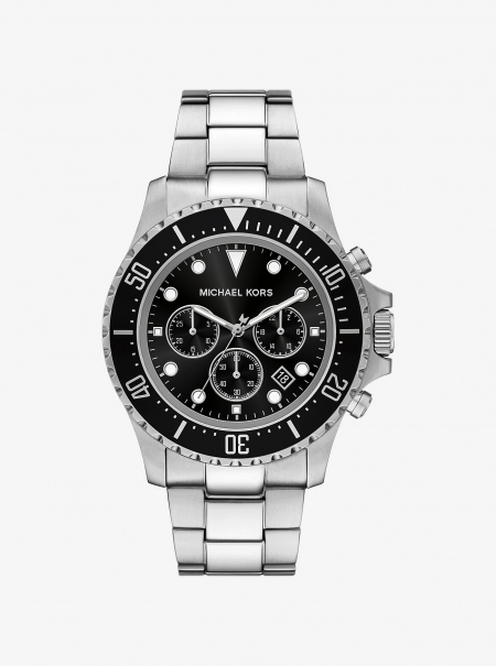 Michael Kors Oversized Everest Silver-Tone Watch