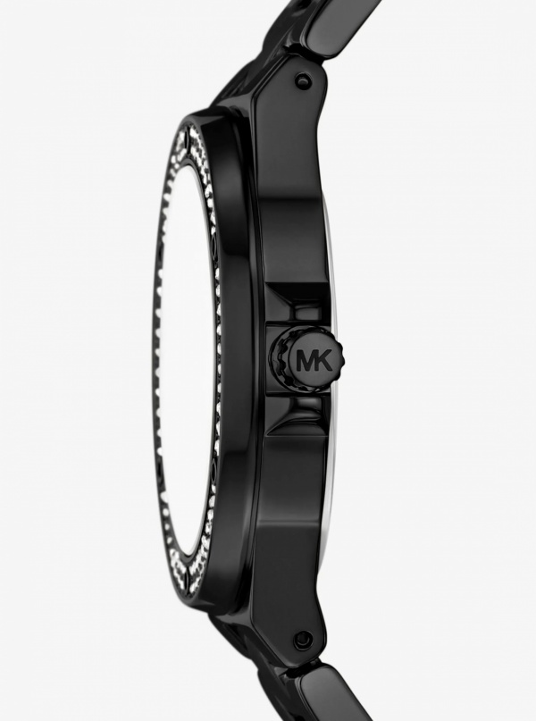 Lennox Pavé Black-Tone Watch