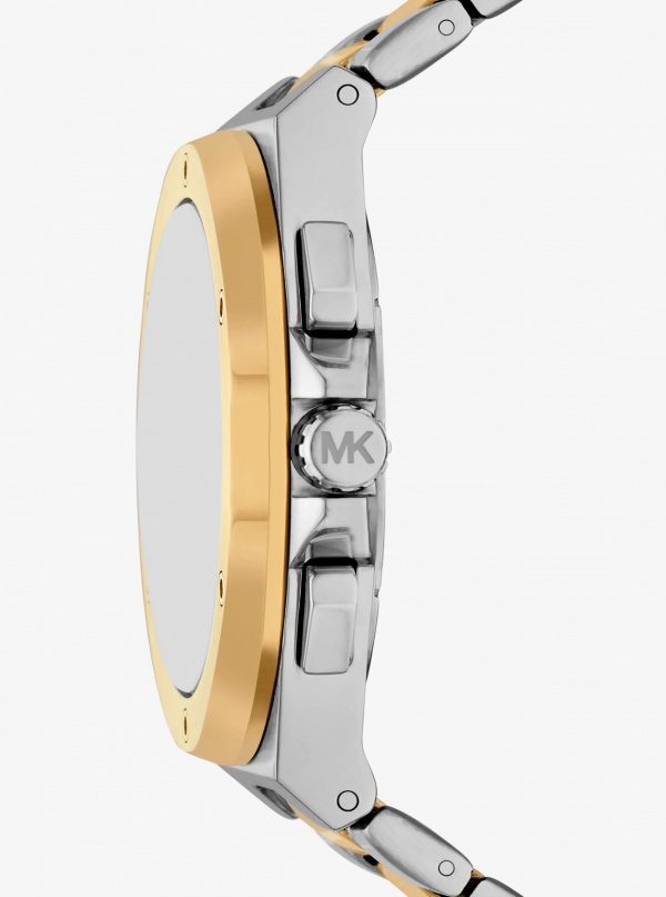 Michael Kors Mens Oversized Lennox Two-Tone Watch