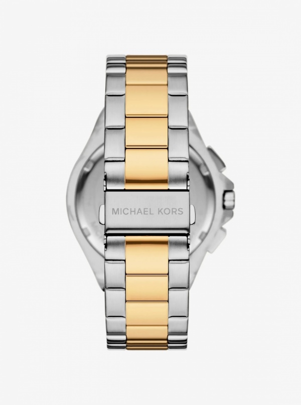 Michael Kors Mens Oversized Lennox Two-Tone Watch