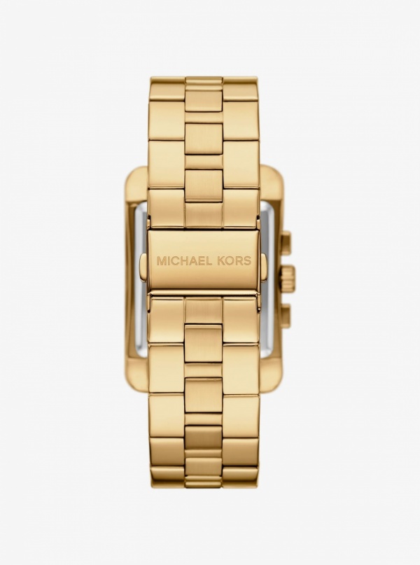 Michael Kors Mens Monroe Gold-Tone Watch