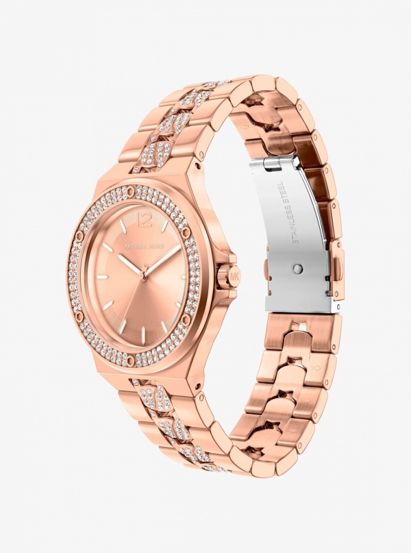 Lennox Pavé Rose Gold-Tone Watch