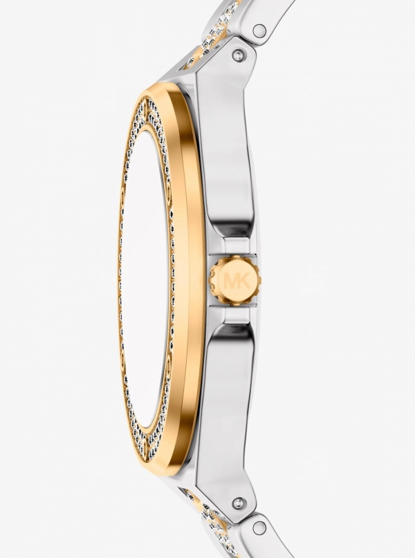 Lennox Pavé Two-Tone Watch