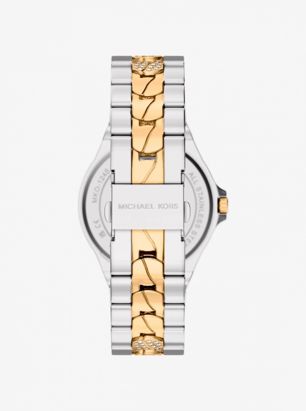 Lennox Pavé Two-Tone Watch