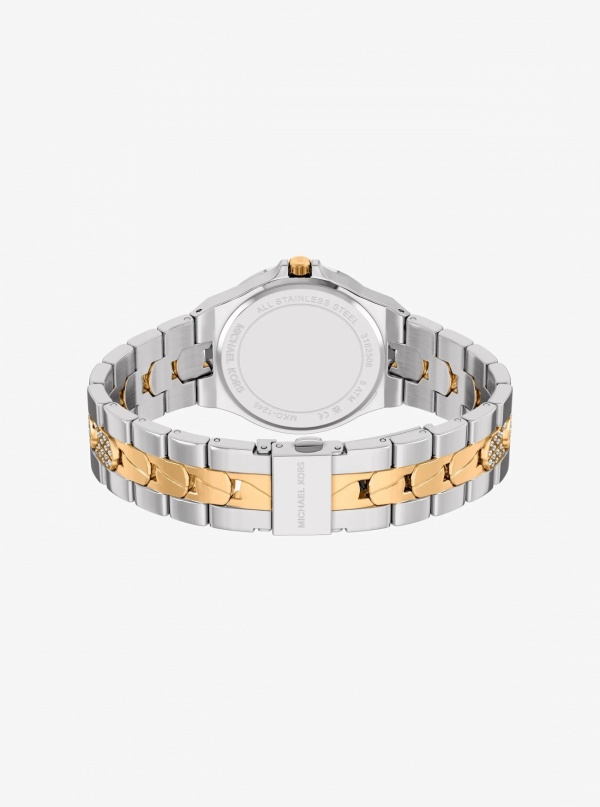 Lennox Pavé Two-Tone Watch