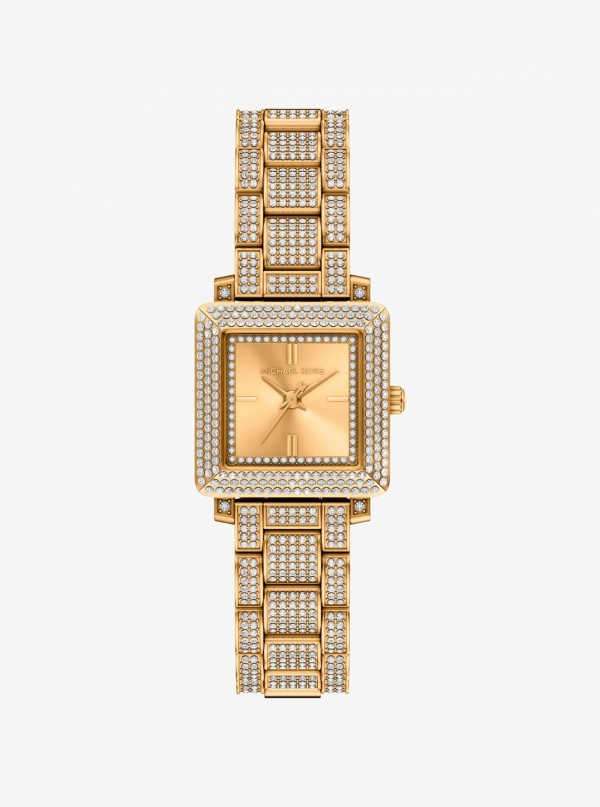 Petite Gwynn Pavé Gold-Tone Watch