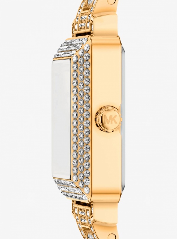 Petite Gwynn Pavé Gold-Tone Watch