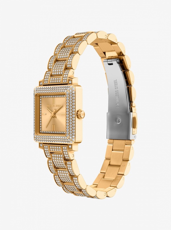Petite Gwynn Pavé Gold-Tone Watch