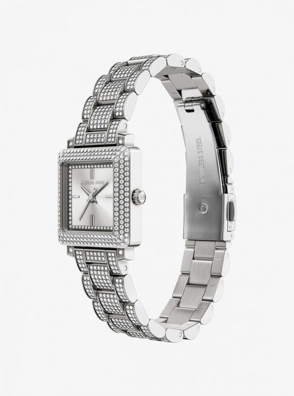 Petite Gwynn Pavé Silver-Tone Watch