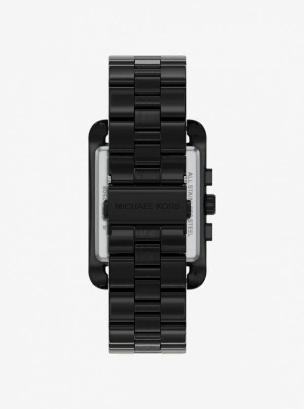 Oversized Monroe Black-Tone Watch