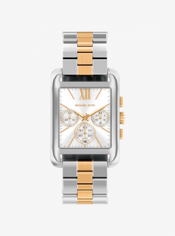Oversized Monroe Two-Tone Watch