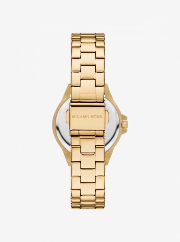 Mini Lennox Pavé Gold-Tone Watch