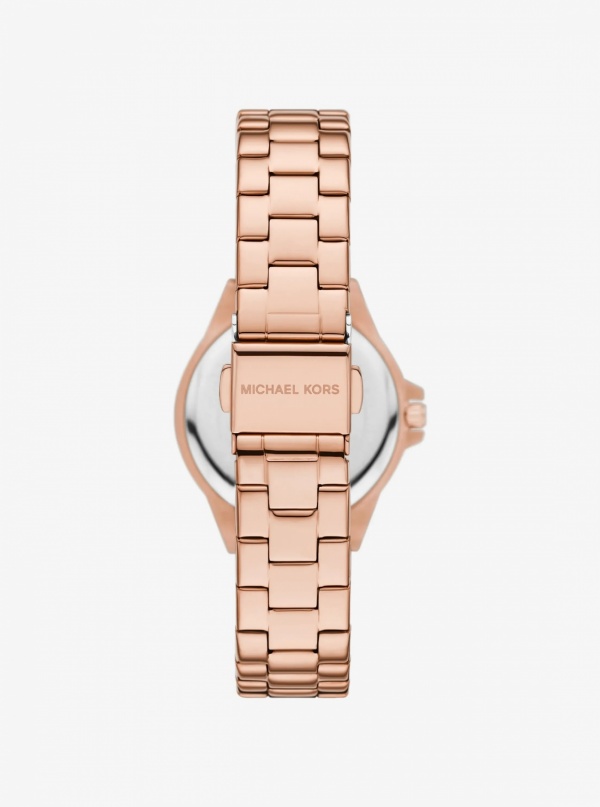 Mini Lennox Pavé Rose Gold-Tone Watch