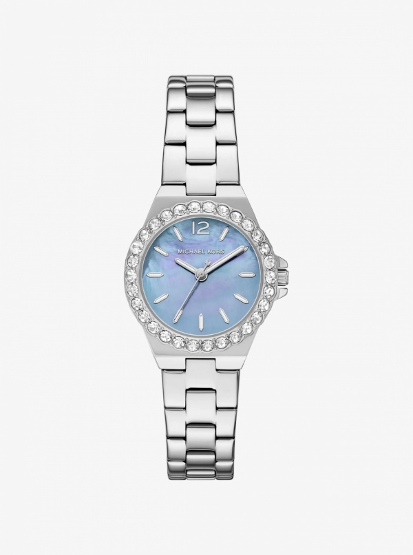 Lennox Mini Pavé Silver-Tone Watch