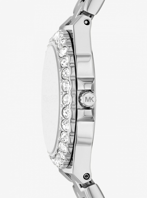 Lennox Mini Pavé Silver-Tone Watch