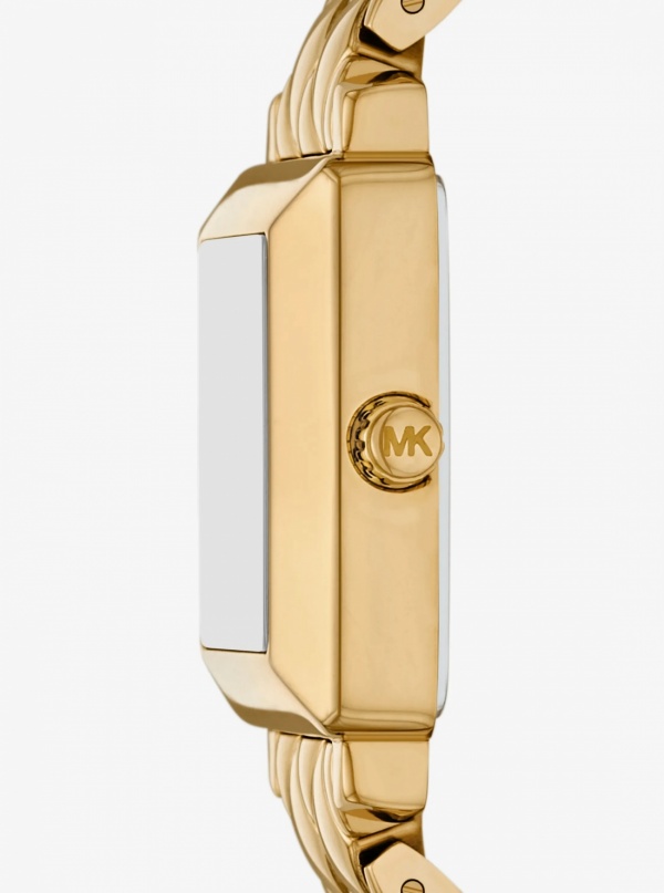 Petite Gwynn Pavé Gold-Tone Watch