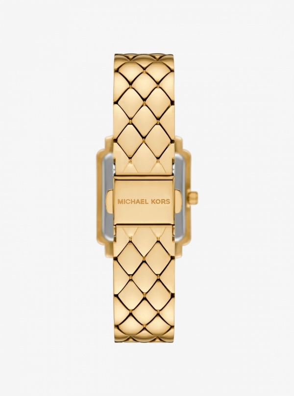 Petite Gwynn Pavé Gold-Tone Watch
