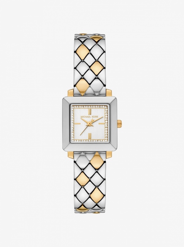 Petite Gwynn Pavé Two-Tone Watch