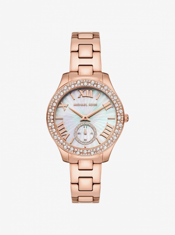 Liliane Pavé Rose Gold-Tone Watch