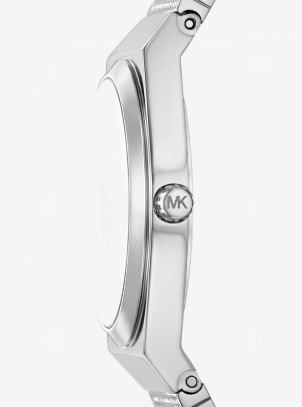 Mini Lennox Pavé Silver-Tone Watch
