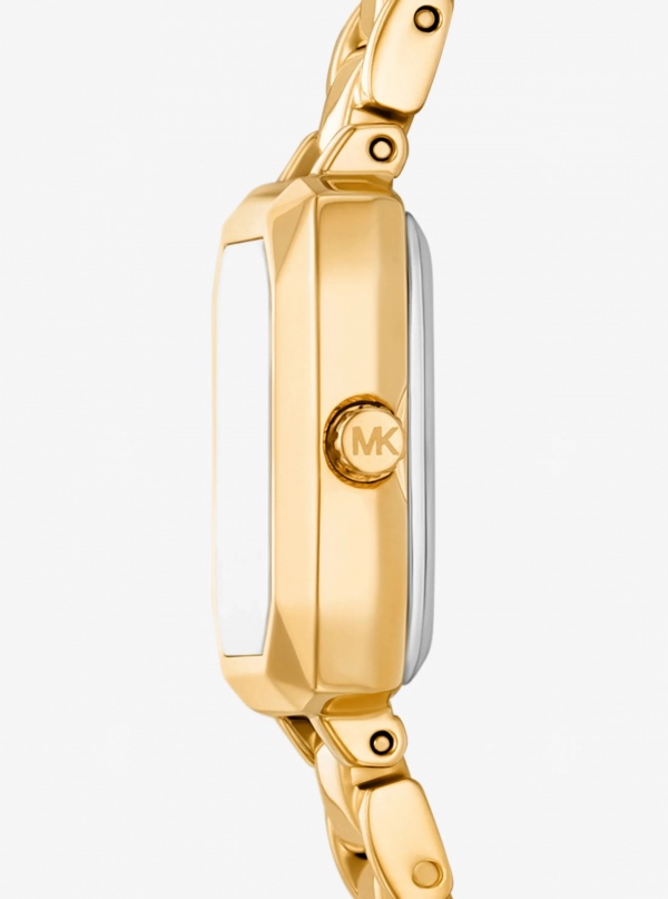 Micro Alane Pavé Gold-Tone Watch