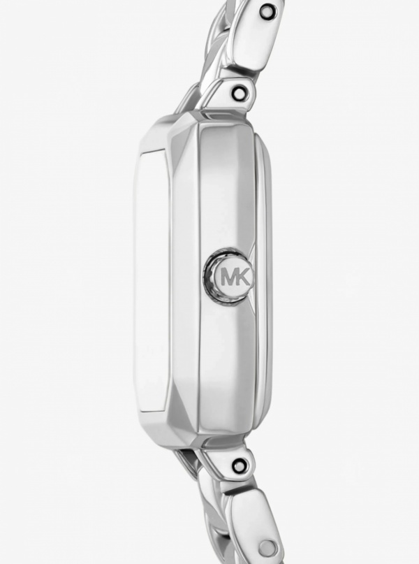 Micro Alane Silver-Tone Pavé Watch