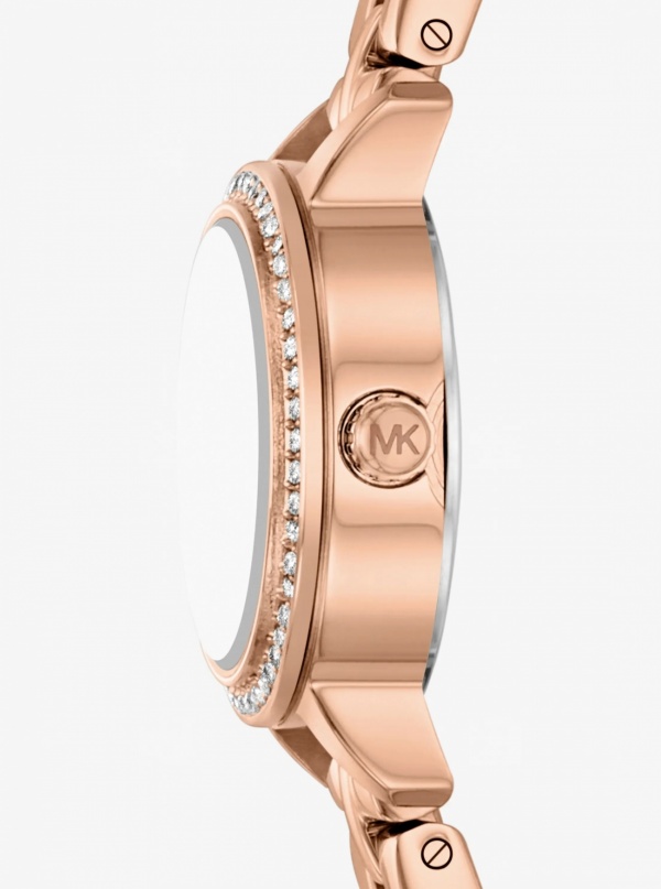 Micro Melissa Pavé Rose Gold-Tone Watch