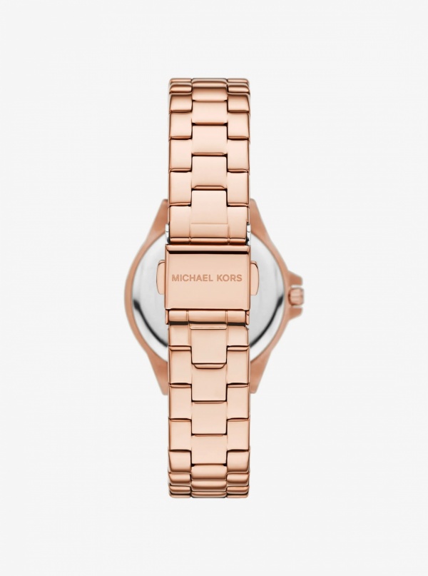 Mini Lennox Pavé Rose Gold-Tone Watch