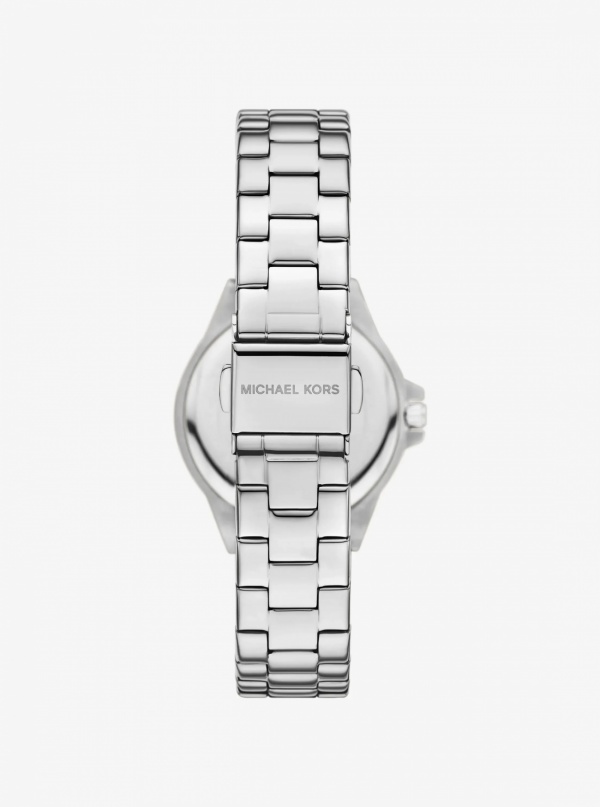 Mini Lennox Pavé Silver-Tone Watch