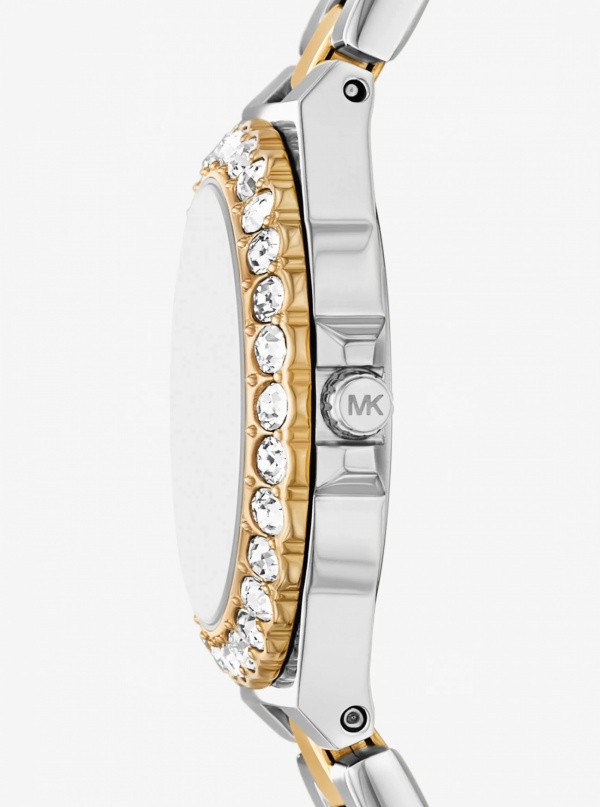 Mini Lennox Pavé Two-Tone Watch