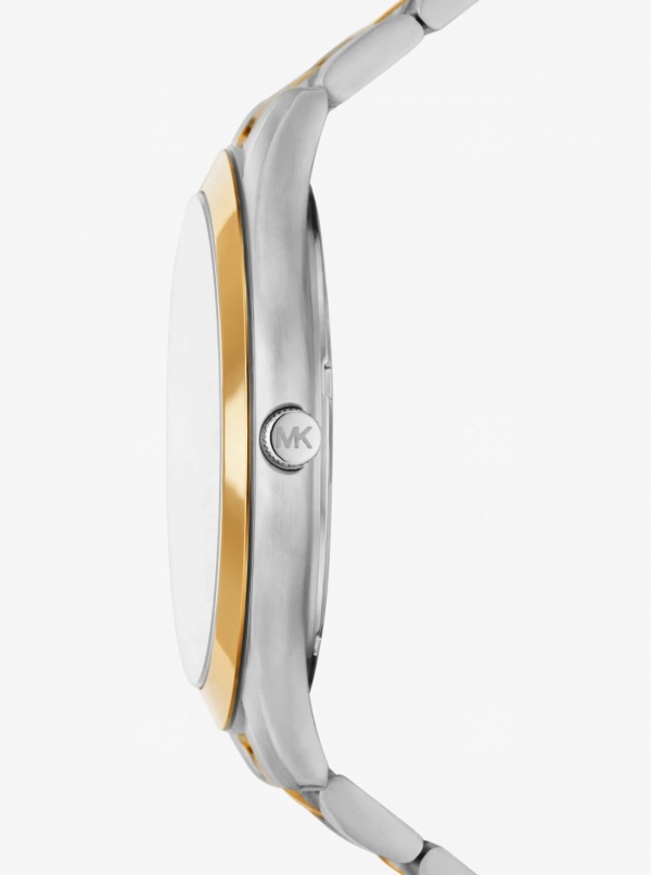 Michael Kors Mens Oversized Aspyn Two-Tone Watch