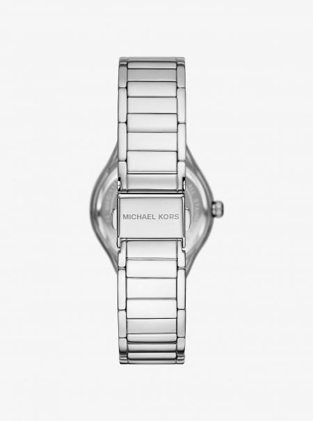 Michael Kors Mini Sylvia Pavé Silver-Tone Watch and Bracelet Gift Set