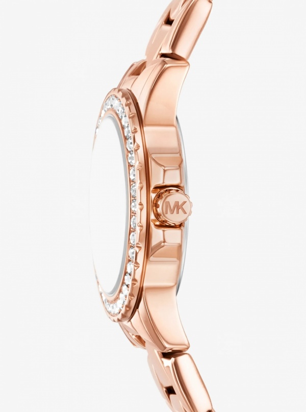 Petite Everest Pavé Rose Gold-Tone Watch and Bracelets Jewelry Gift Set