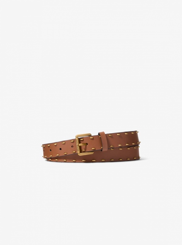 Studded Leather Belt