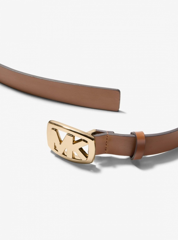 Michael Kors Logo Leather Belt