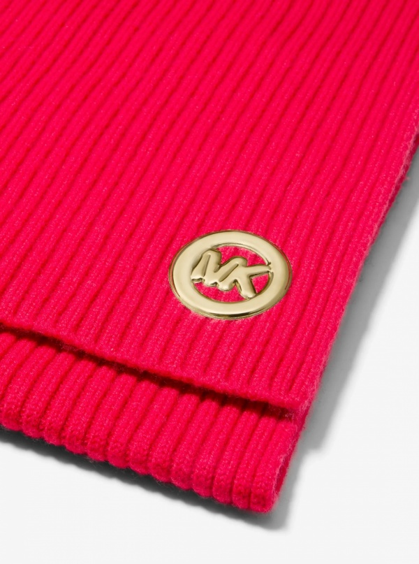 Michael Kors Ribbed Wool Scarf