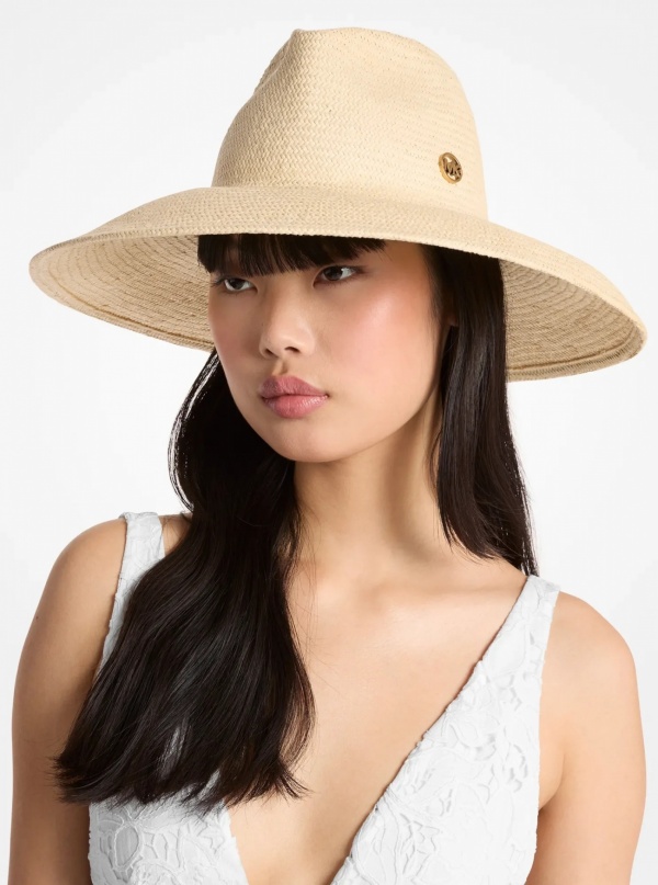 Michael Kors Straw Blend Hat